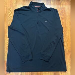 Vineyard Vines Men's Navy Long Sleeve Quarter-Zip Jacket XXL Preppy Leisure Wear